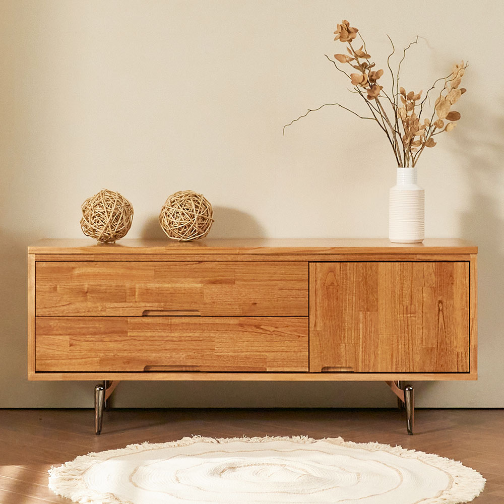 누리 원목 거실장 1200 tv장