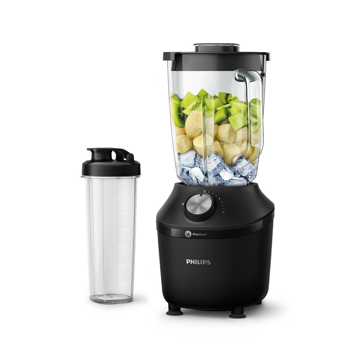 필립스 3000 시리즈 블렌더/믹서기 HR2291/41 블랙 텀블러 구성