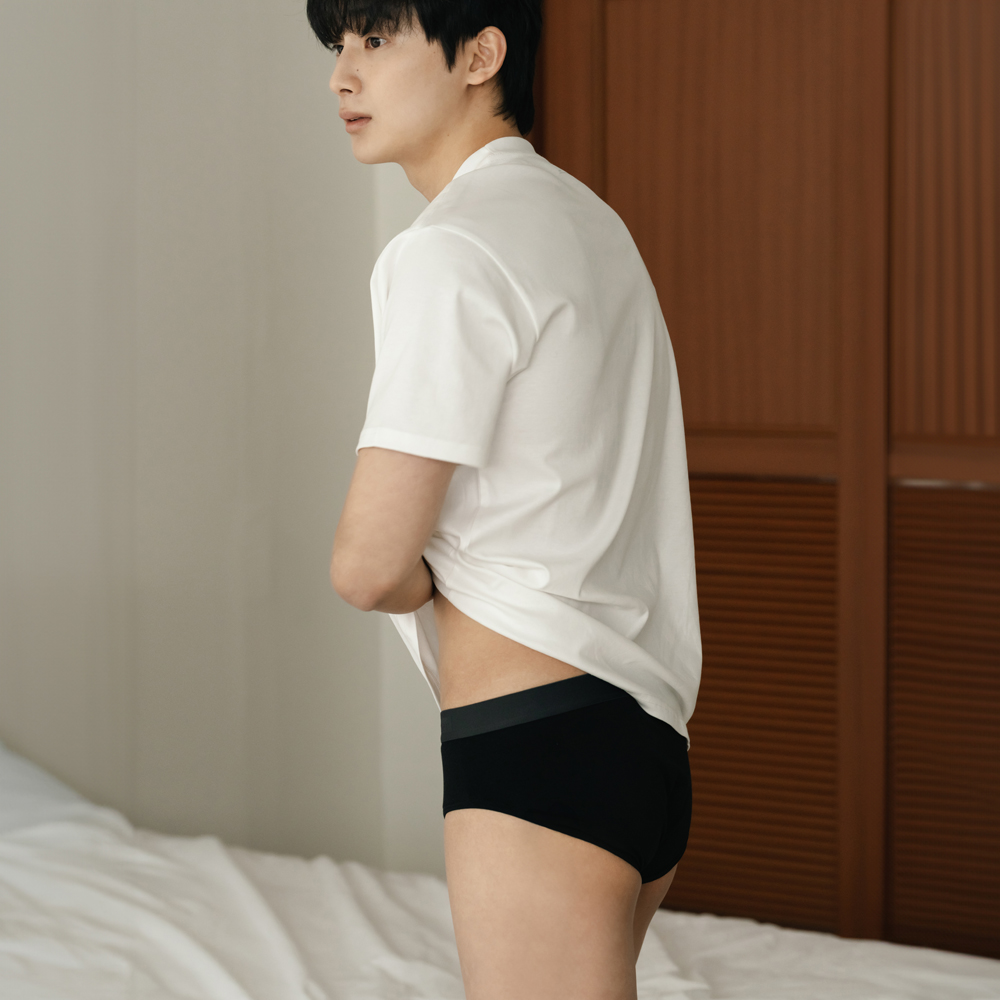 [미언더] 나무팬티 (남성 삼각) 남자 모달 속옷 - 상세 이미지 4
