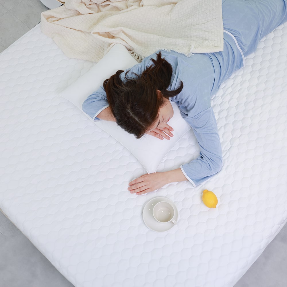 잠온 100% 듀라론 냉감패드 국산 여름 침대패드 쿨매트 고정밴드 SS