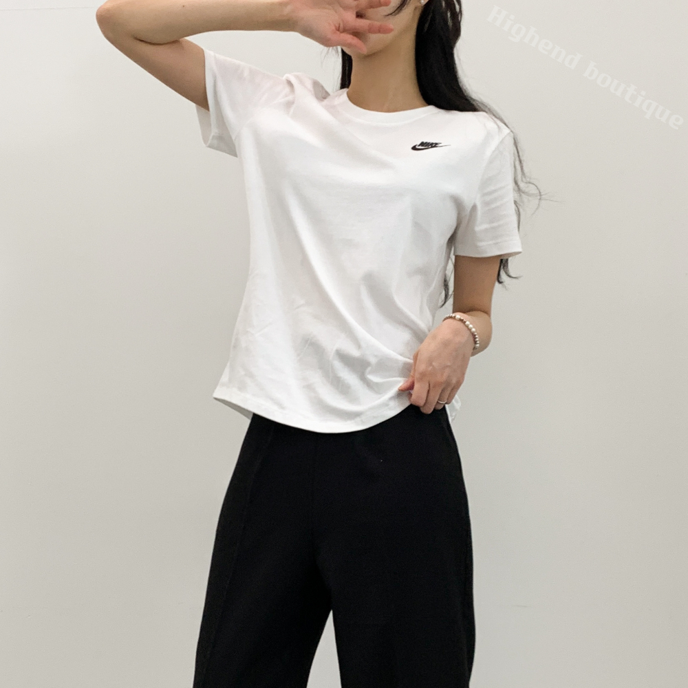 나이키 반팔티 여성 화이트 흰티 이미지 6