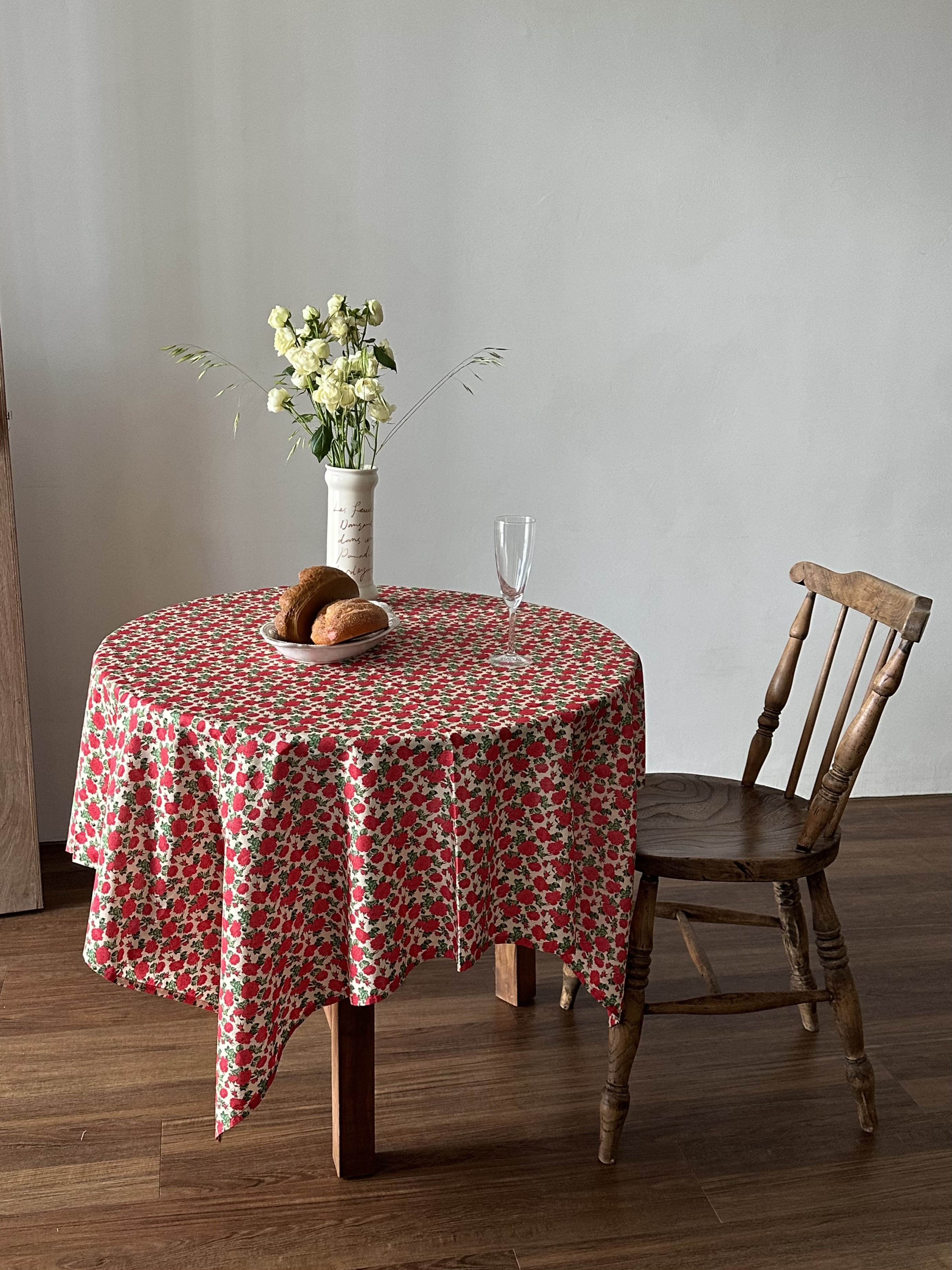 로즈 테이블보 아일랜드 식탁보 백일 돌상 홈파티 카페 덮개 캠핑