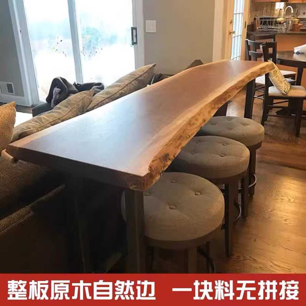 우드슬랩 식탁 커피숍 대형 와이드 회의용 넓은식탁 100x45cm 이미지 6