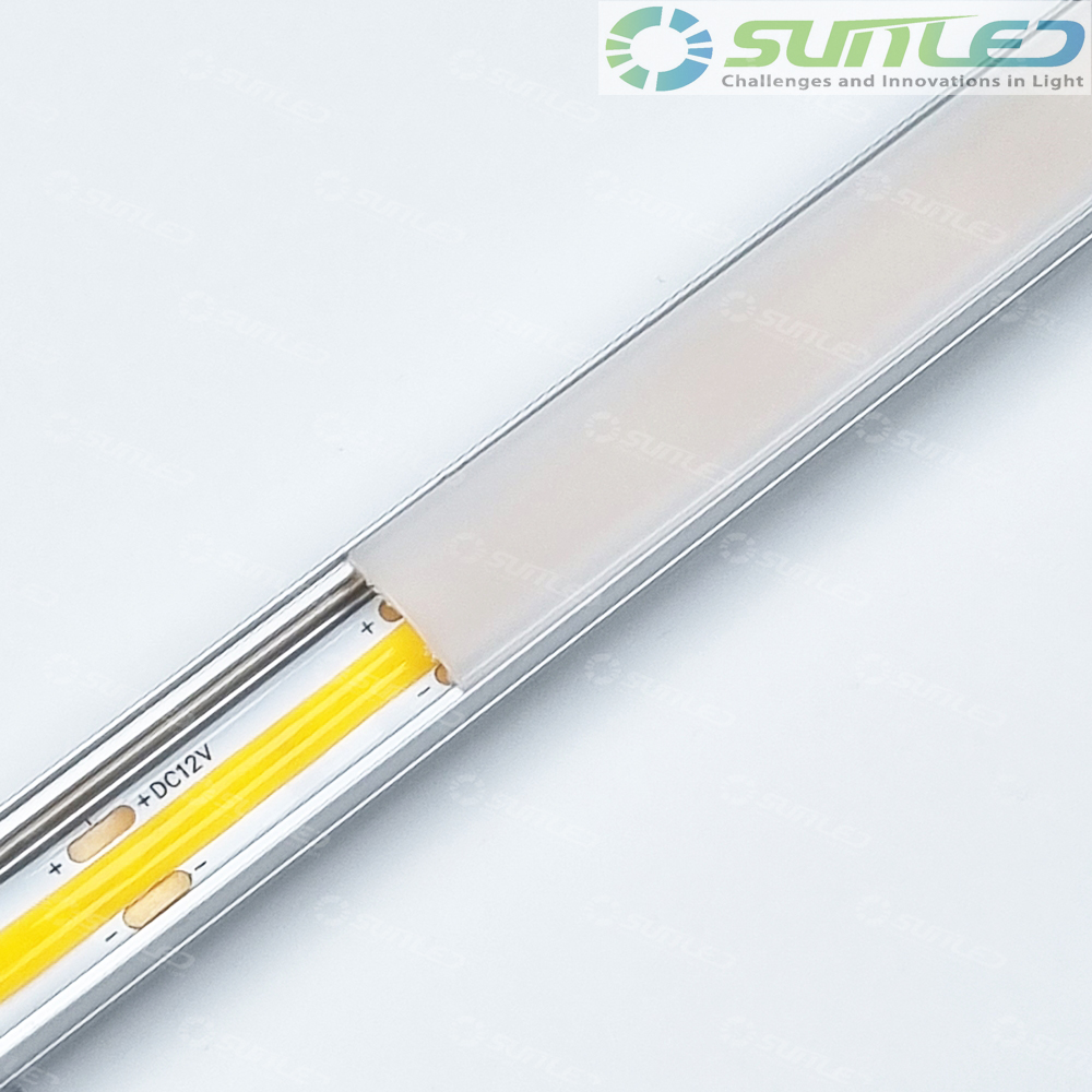 5V COB LED 1m 제작바 1307방열판 USB 줄조명 라인조명 불투명 주백빛