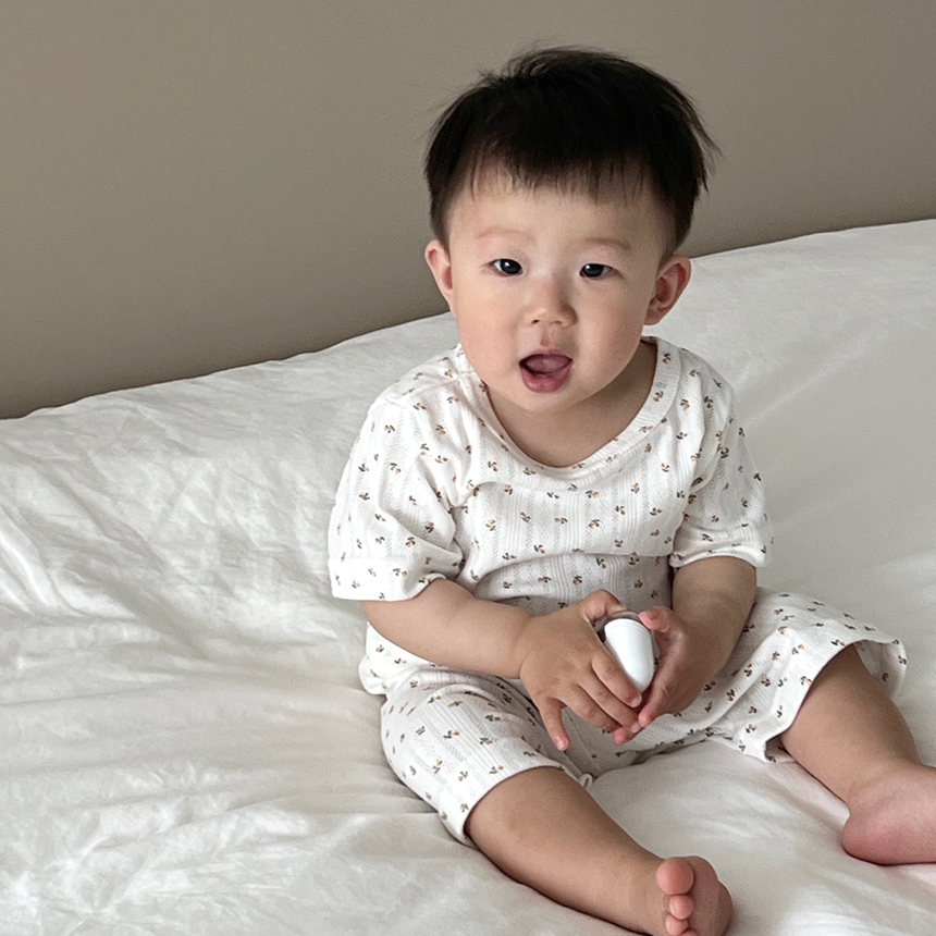 [바니블라썸] 아기내복 봄 여름 7부 반팔 아기실내복 아기옷 신생아 유아내의 다이노 - 상세 이미지 5