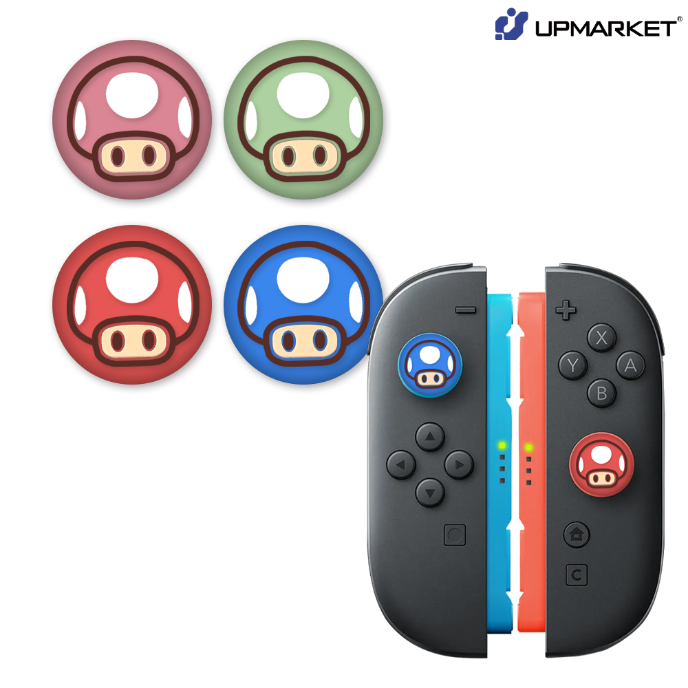 닌텐도 스위치2 스틱커버 조이콘2 파스텔버섯 스틱 캡 1개단품