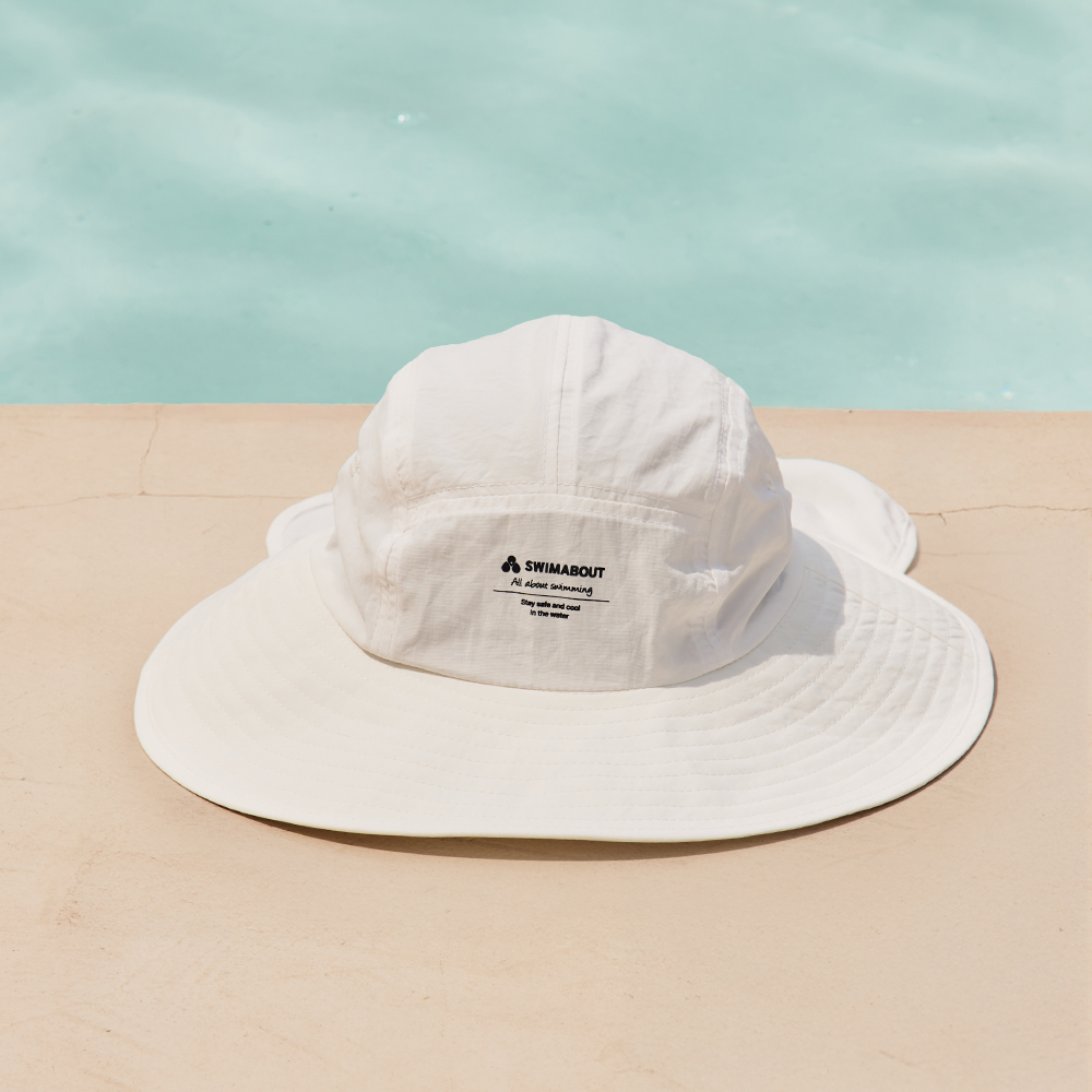 스윔어바웃 와이드 비치 플랩캡 여름 자외선차단 모자 등산 물놀이 남성 여성 썬캡