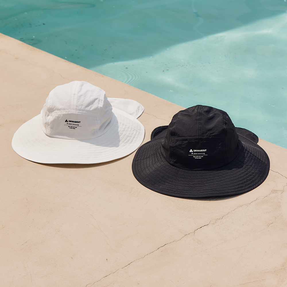 스윔어바웃 와이드 비치 플랩캡 여름 자외선차단 모자 등산 물놀이 남성 여성 썬캡