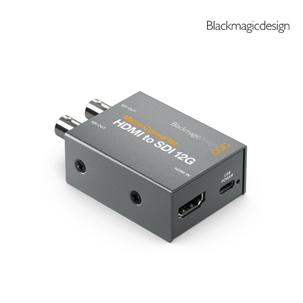 Blackmagic-Design Micro Converter HDMI to SDI 12G 전원어댑터 미포함 컨버터 : 더블제이컴