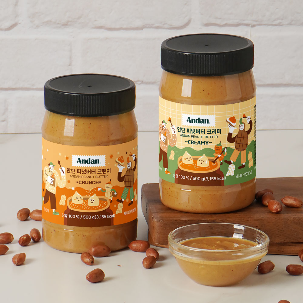 무가당 땅콩버터 100% 순 무설탕 피넛버터크런치 크림