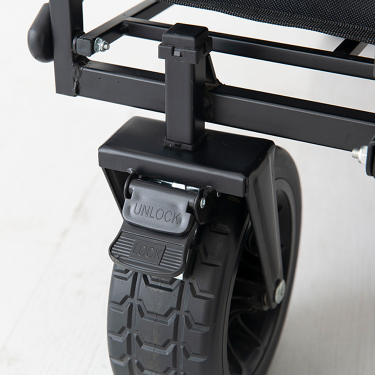 캠폴 캠핑 접이식웨건 대형 8인치 블랙 8556.6870