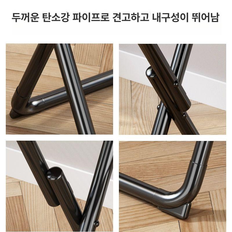 접이식 책상 1인용 테이블 폴딩 간이 소형 60x40x70 간단 화이트 접이식 - 상세 이미지 3