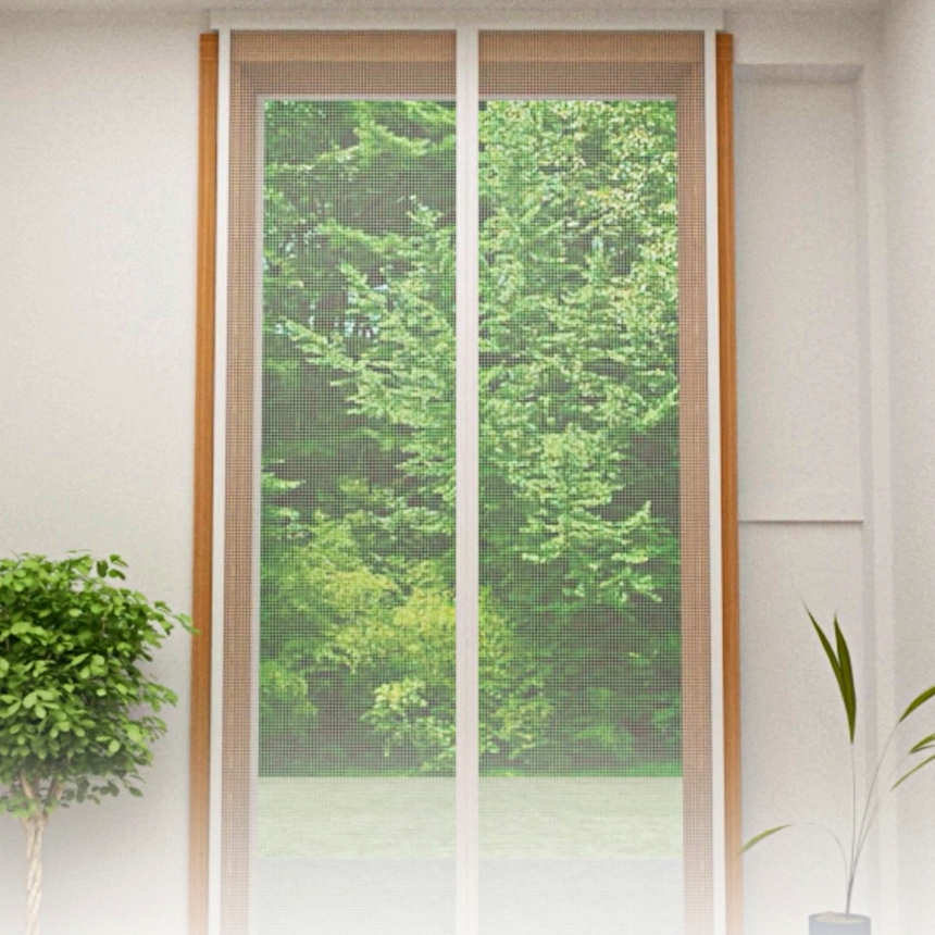 모기방패 도어착착이 현관방충망 1세트 출입문 방문 현관 자석 모기장