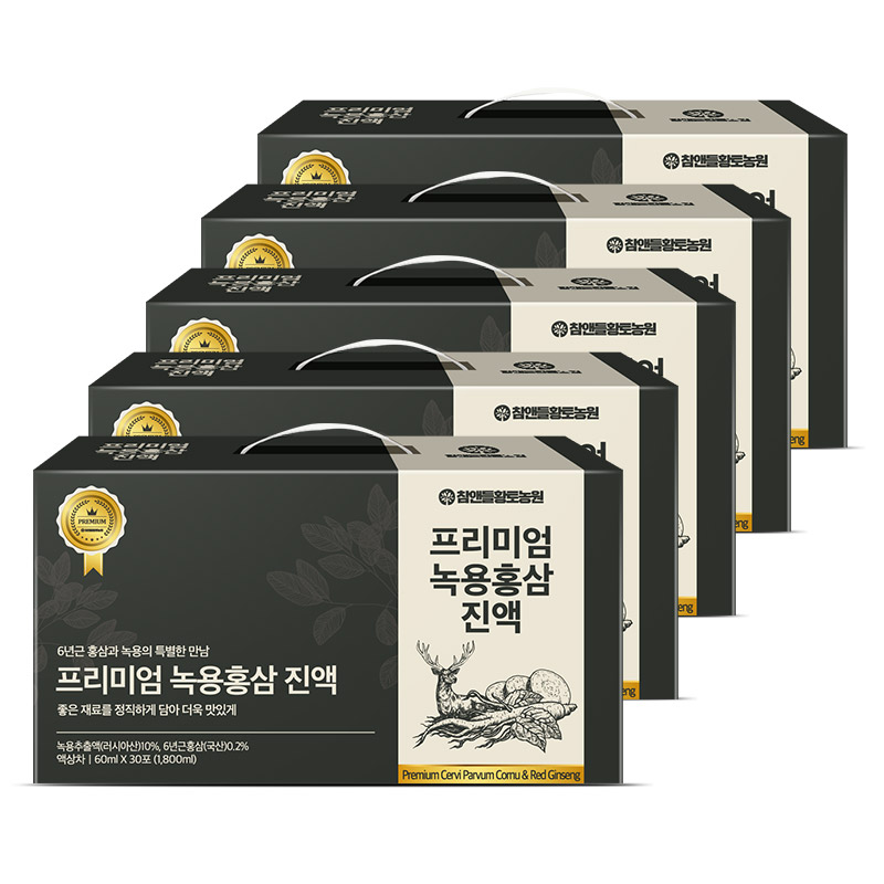 [녹용추출액 러시아산] 참앤들황토농원 황제 녹용 녹용보 30포, 4개