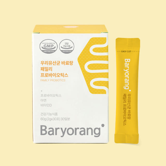 바료랑 패밀리 온가족 유산균 신바이오틱스 30포, 1개