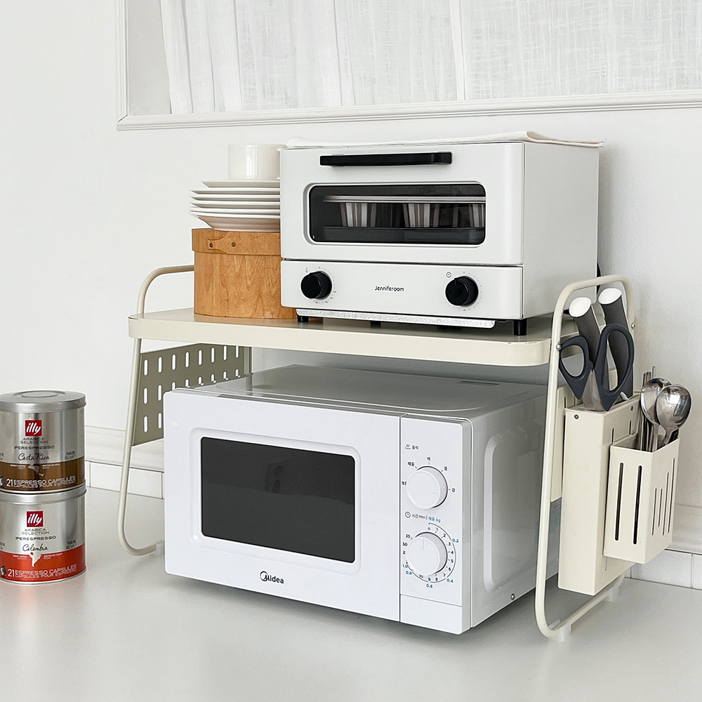 올인원 전자레인지 선반 전자렌지 에어프라이어 밥솥 수납장 렌지대 수납형M