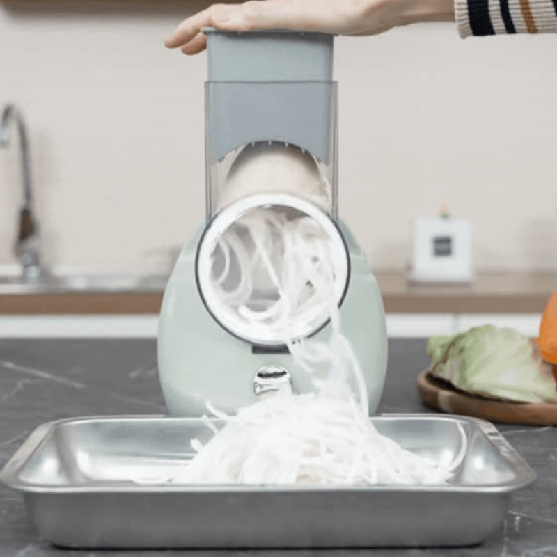 쿡키트 오토 슬라이서 자동채칼 야채 파채 감자채 무채 다용도 전동 채칼