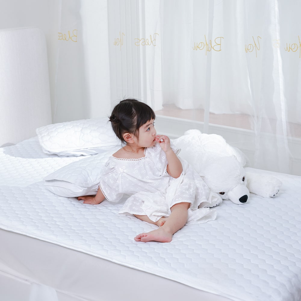 잠온 100% 듀라론 냉감패드 국산 여름 침대패드 쿨매트 고정밴드 SS