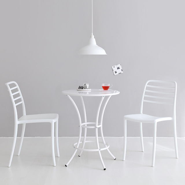 ROUNDE 빈티지 원형테이블 R60 화이트 7420.2315