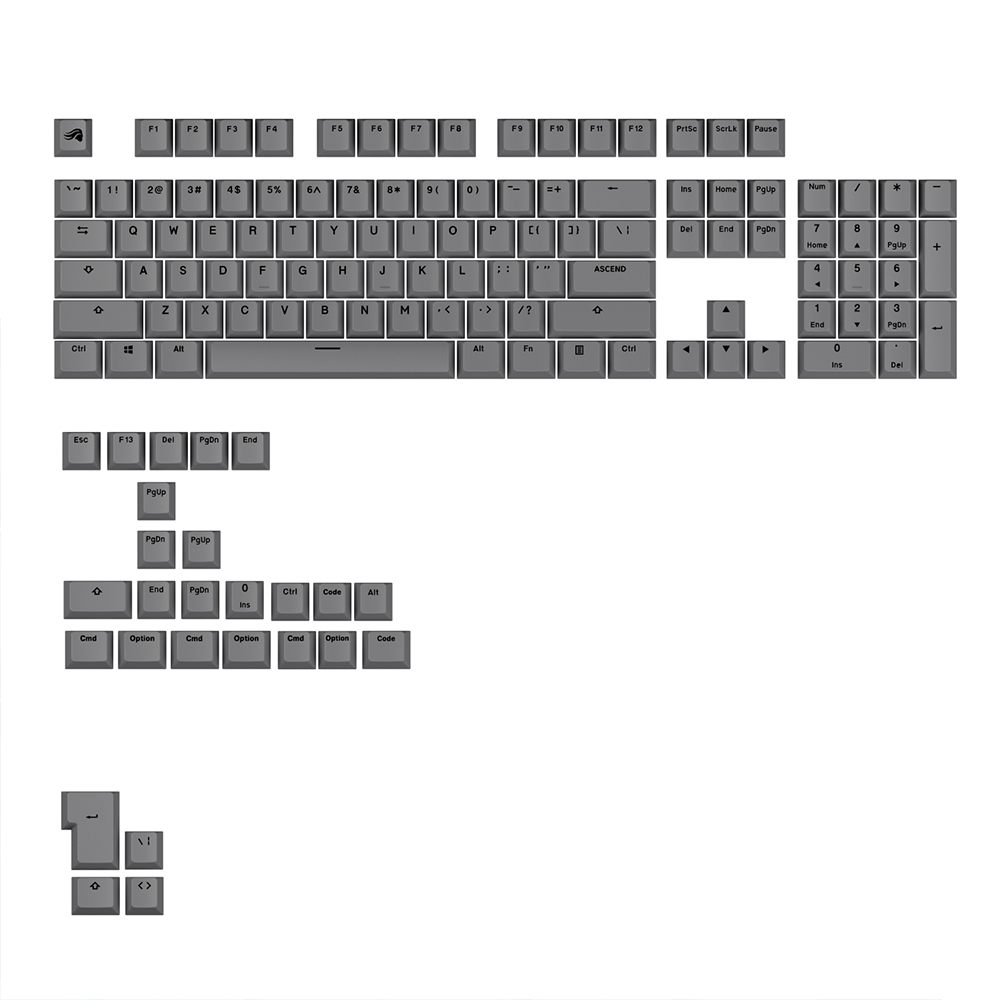 글로리어스 GPBT Basics Armor Grey 키 캡 세트 - 상세 이미지 2
