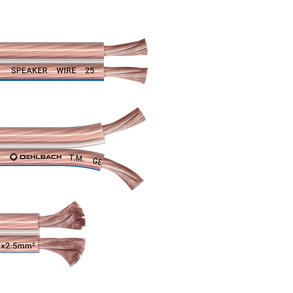 Oehlbach 오엘바흐 SPEAKER WIRE SP-25 스피커 케이블 2 x 2.5mm² 투명 10M 1롤 (D1C102) - 상세 이미지 3