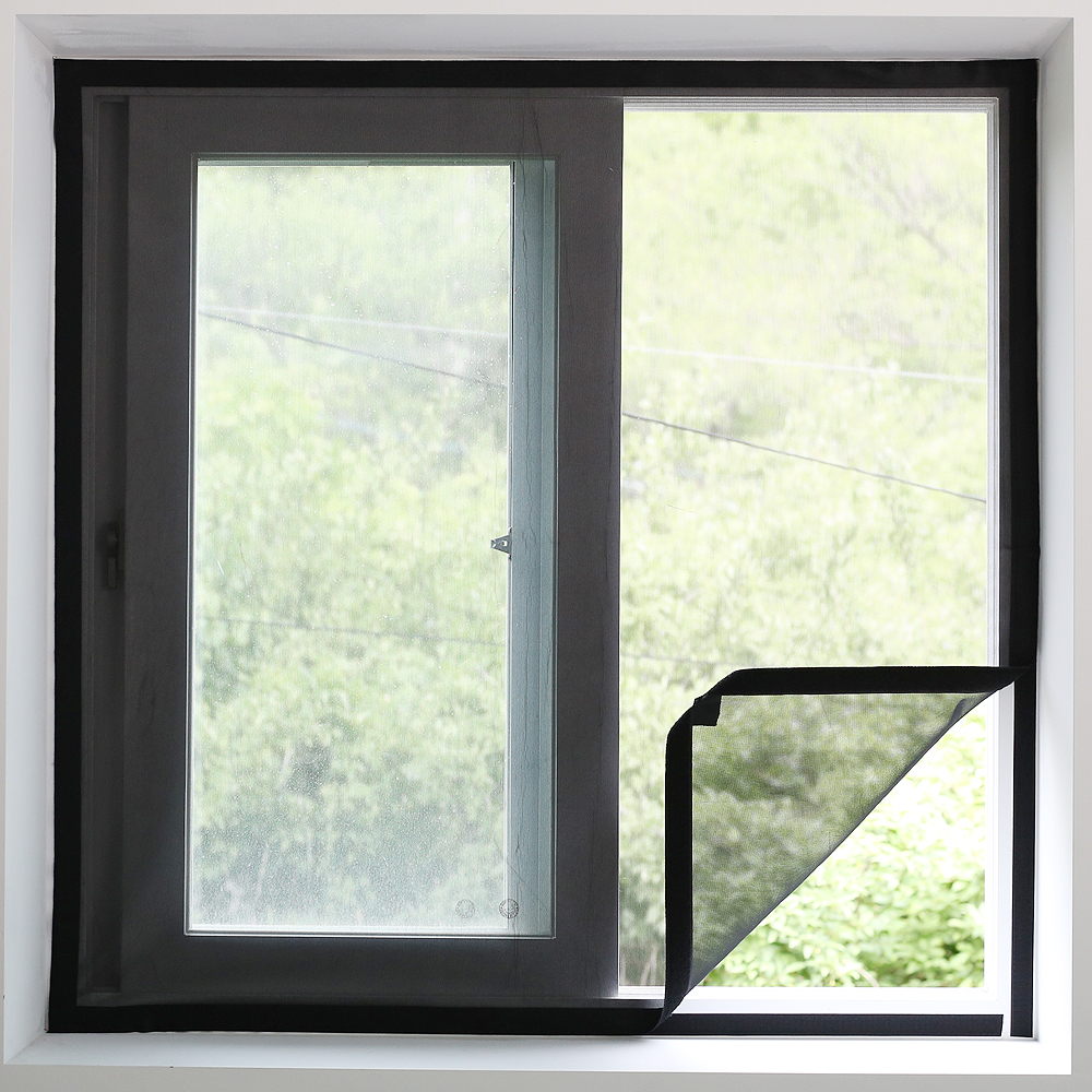 방충망 원터치 시공 베란다 대형 벨크로 미세 먼지 청정망40x10