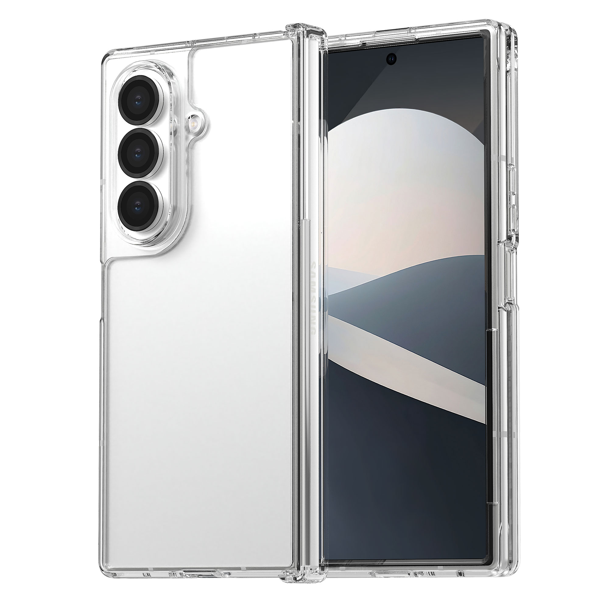 모란카노 퓨어쉴드 에어쿠션 범퍼 클리어 케이스 투명, 갤럭시Z 폴드7