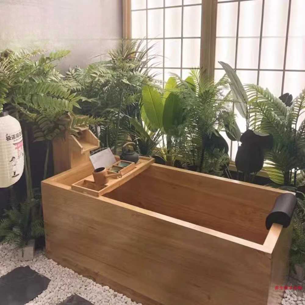 히노끼 욕조 편백나무욕조 펜션 반신욕기 호텔 목욕 80cm