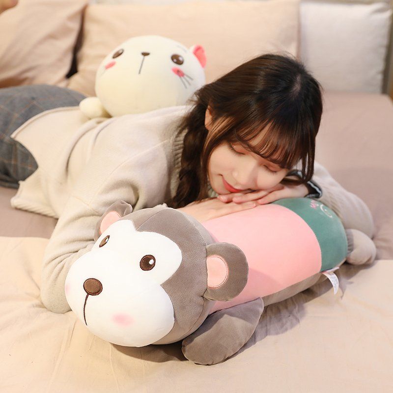 침대 인형 강아지 귀여운 바디필로우 쿠션 동물 애착 - 상세 이미지 5