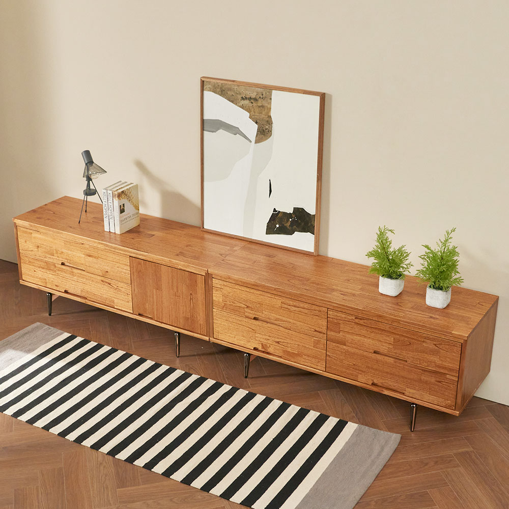 누리 원목 거실장 1200 tv장