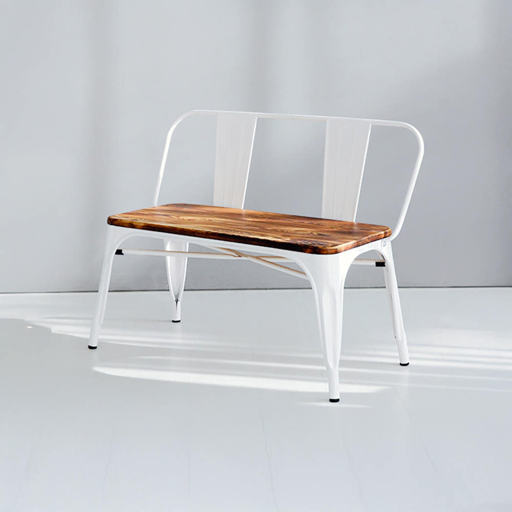 860 원목상판 빈티지벤치 블랙 4887.4370