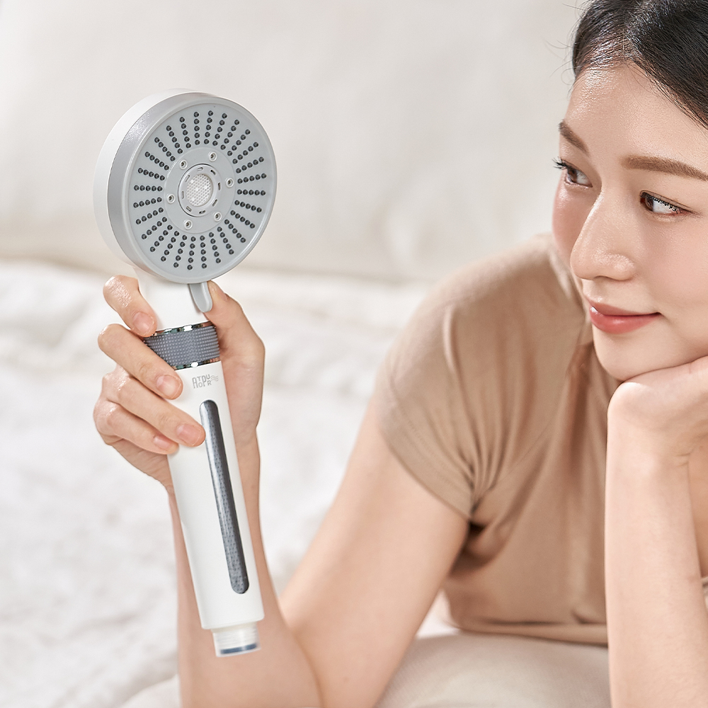 아토퓨어 필터 아기 샤워기헤드 수압상승 저자극 온오프 녹물 마이크로버블 이미지 8