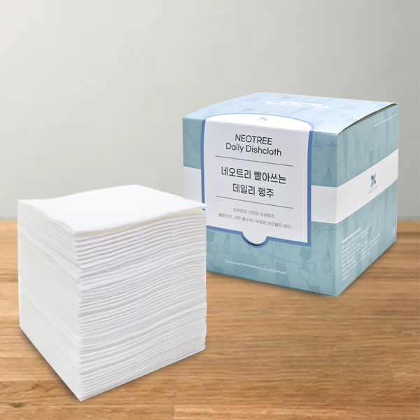 네오트리 빨아쓰는 위생행주 일회용 주방 행주 50매 - 상품 이미지