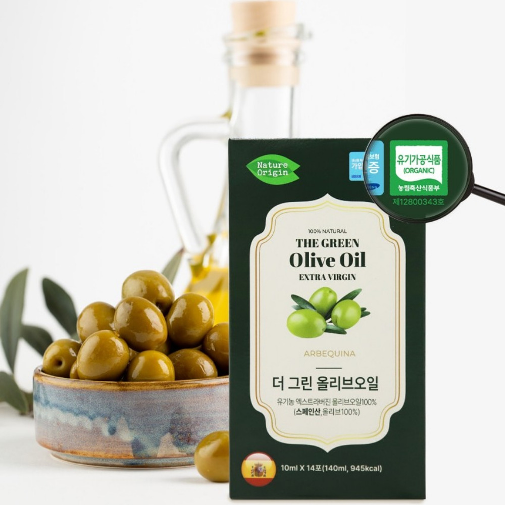 더 그린 올리브오일 공복 데일리 로얄 황금 햇올리브 14포 140ml, 2개 이미지 7