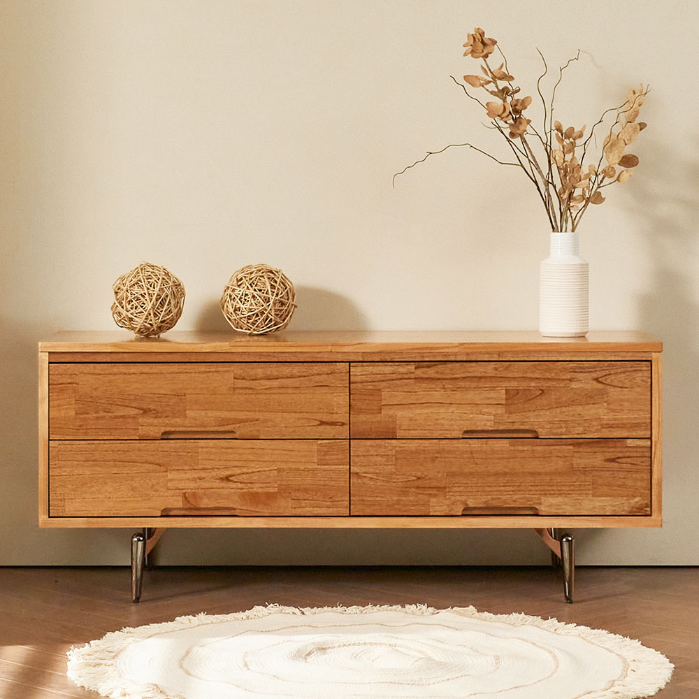 누리 원목 거실장 1200 tv장