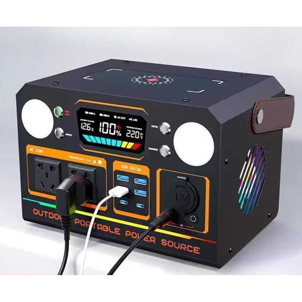 올인원파워뱅크 캠핑 캠핑용 뱅크 파워뱅크 1500W 680W 듀얼라이트 120만 : 여명종합유통