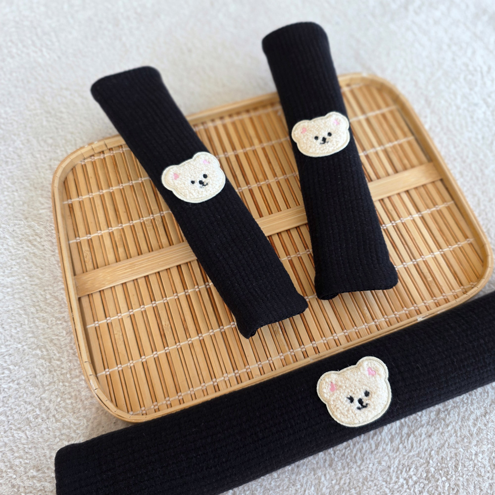 거즈 AIR 곰돌이 유모차 안전바커버 벨트커버 어깨패드