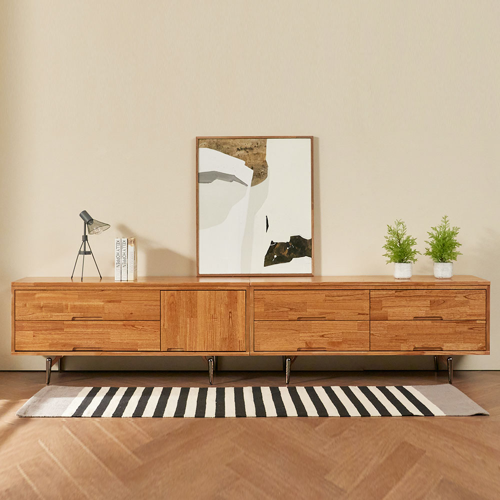 누리 원목 거실장 1200 tv장