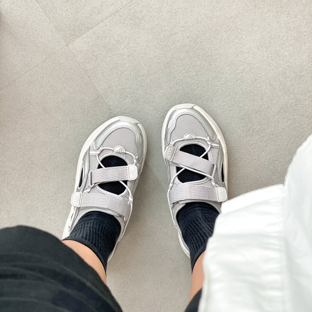 아디다스 오즈웨이브 샌들 실버 그레이 메탈릭 이미지 7