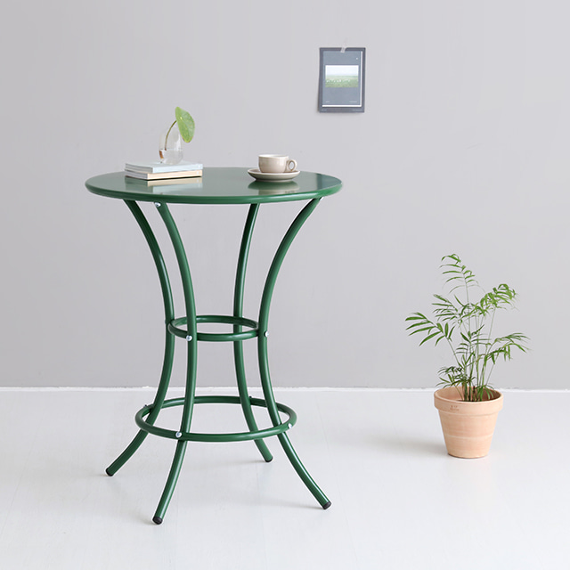 ROUNDE 빈티지 원형테이블 R60 그린 5955.4957