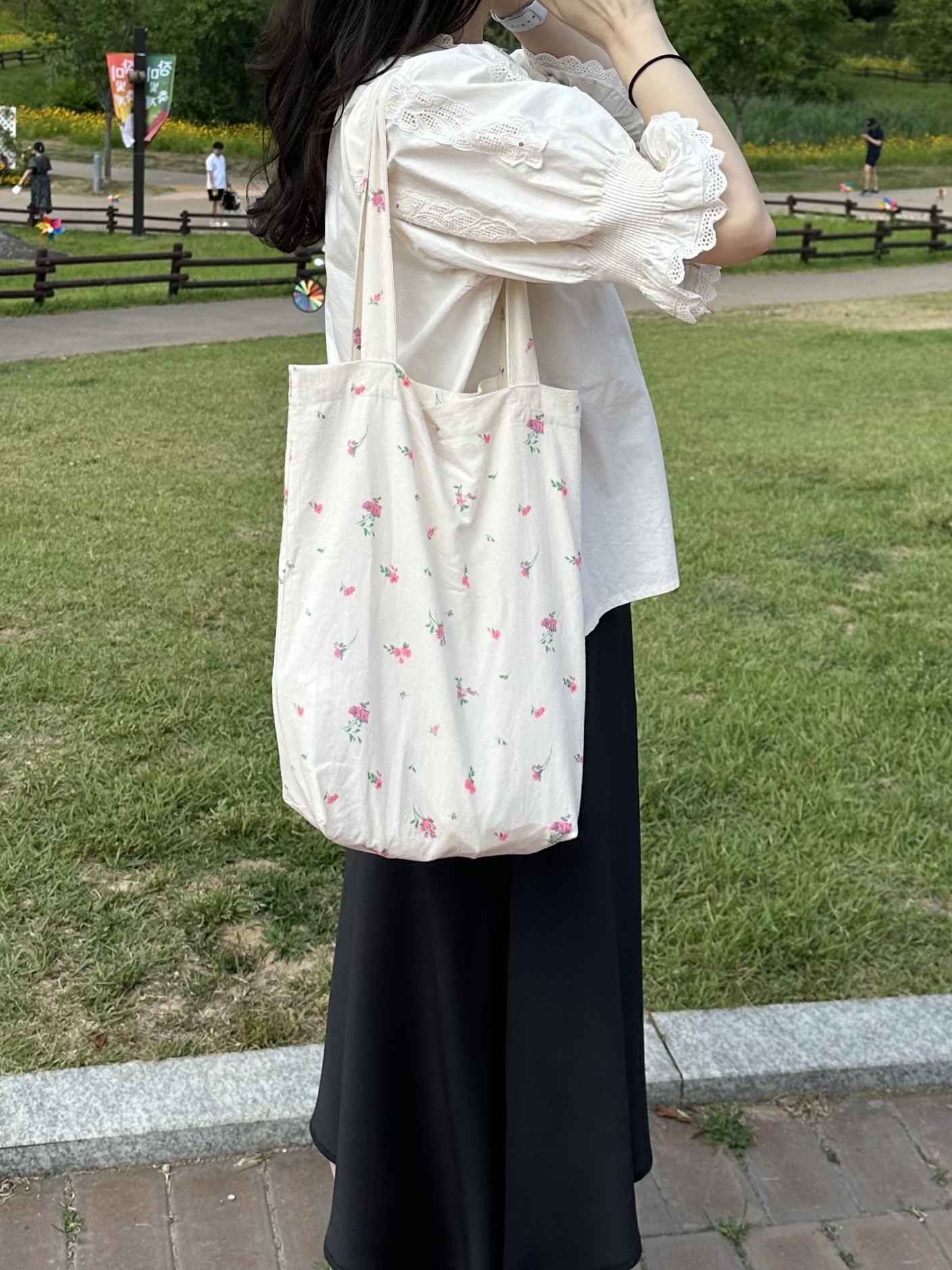 (미니파우치 증정)조 에코백 데일리 페이즐리 가방 숄더백 이미지 8