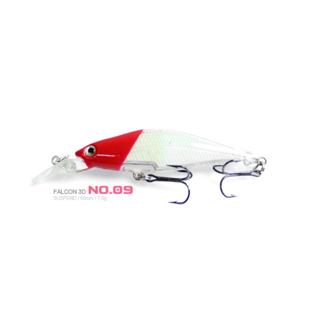 캣츠크로우 팔콘 3D 60SP 서스펜딩 쏘가리 미노우 09, 7g - 상세 이미지 3