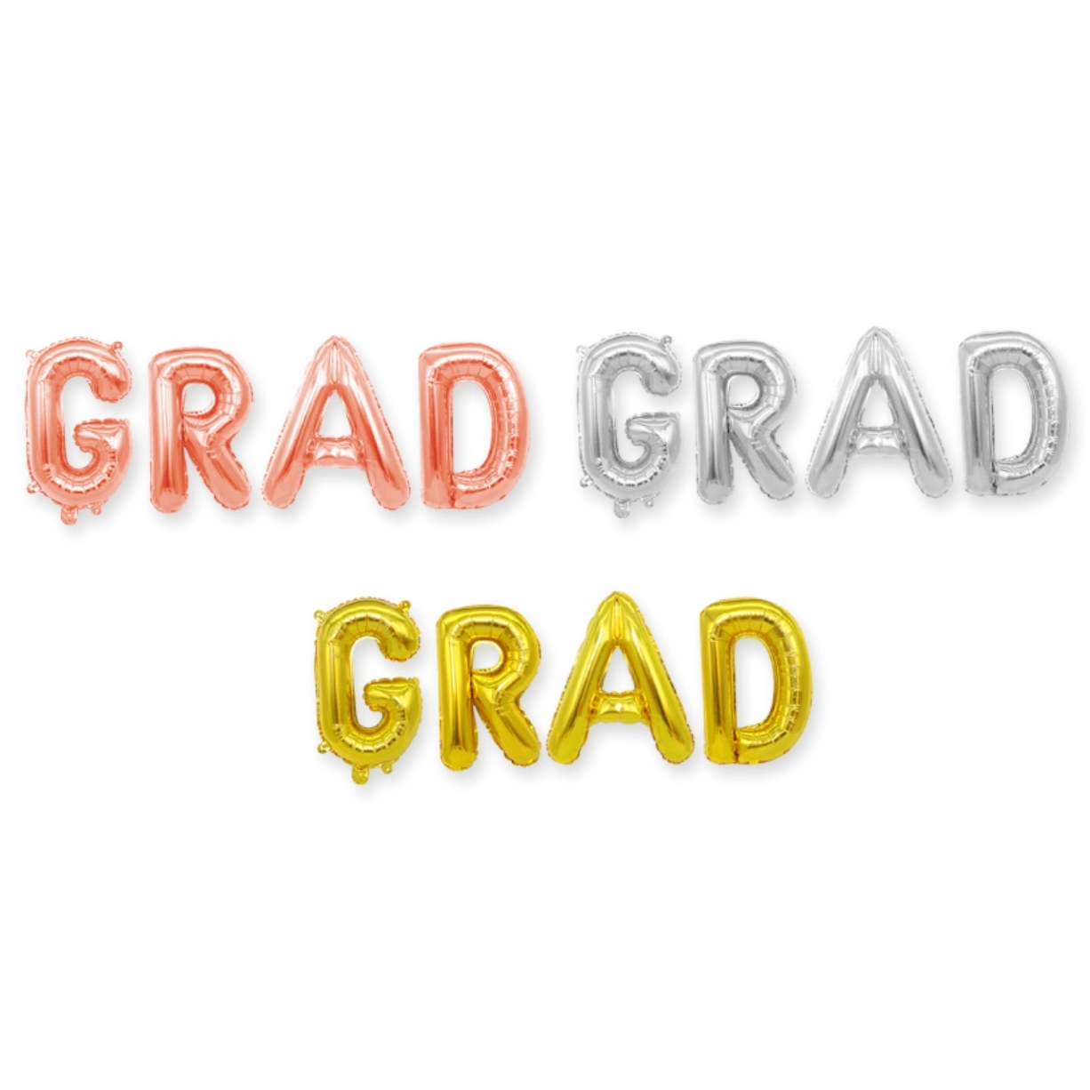 영어이니셜 GRAD은박풍선 졸업식파티벽장식풍선 16인치 3컬러 - 상품 이미지