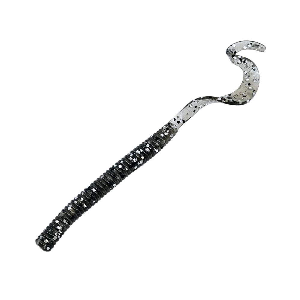캣츠크로우 컬리테일 C테일 배스웜 광어 선상 캐스팅 020 스모크 실버, 10cm(4인치) - 상세 이미지 2