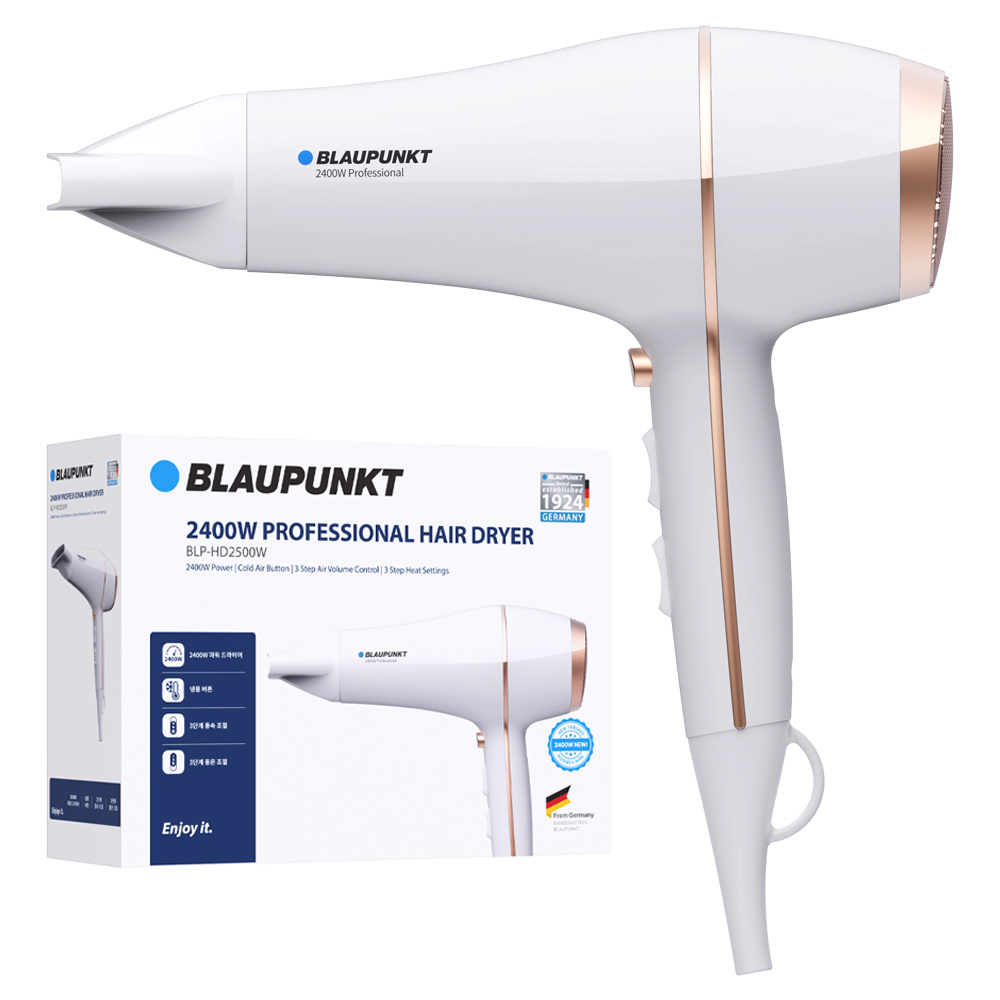 블라우풍트 초고출력 2400W 퀵드라이 헤어드라이기 BLP-HD2500 화이트
