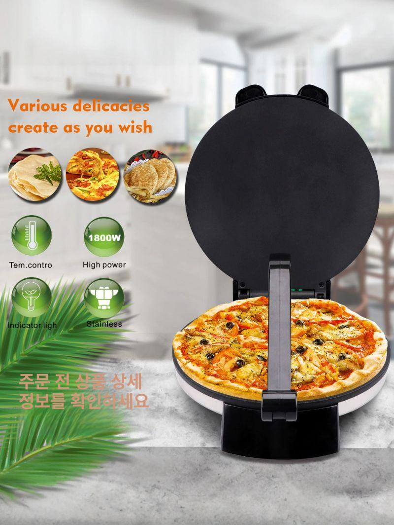 크레페 메이커 전병 팬케이크 상품 만드는 기계 굽은 손잡이 유럽 규격 220V - 상세 이미지 2
