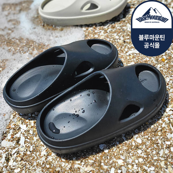 [슈퍼특가] 블루마운틴 [UNISEX] 슬라이드 유니온 블랙 BMT-901-OSS001UN