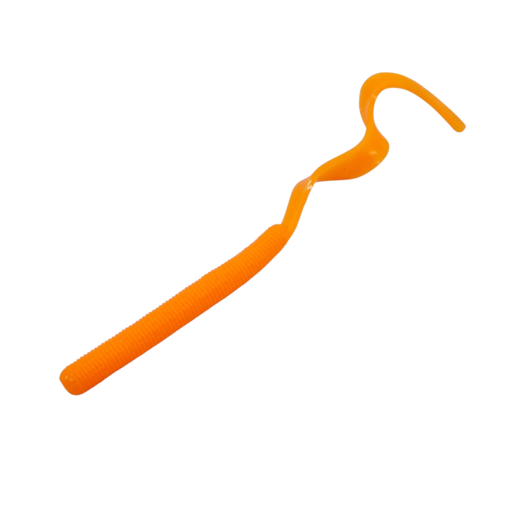캣츠크로우 컬리테일 C테일 배스웜 광어 선상 캐스팅 021 오렌지, 10cm(4인치) - 상세 이미지 2