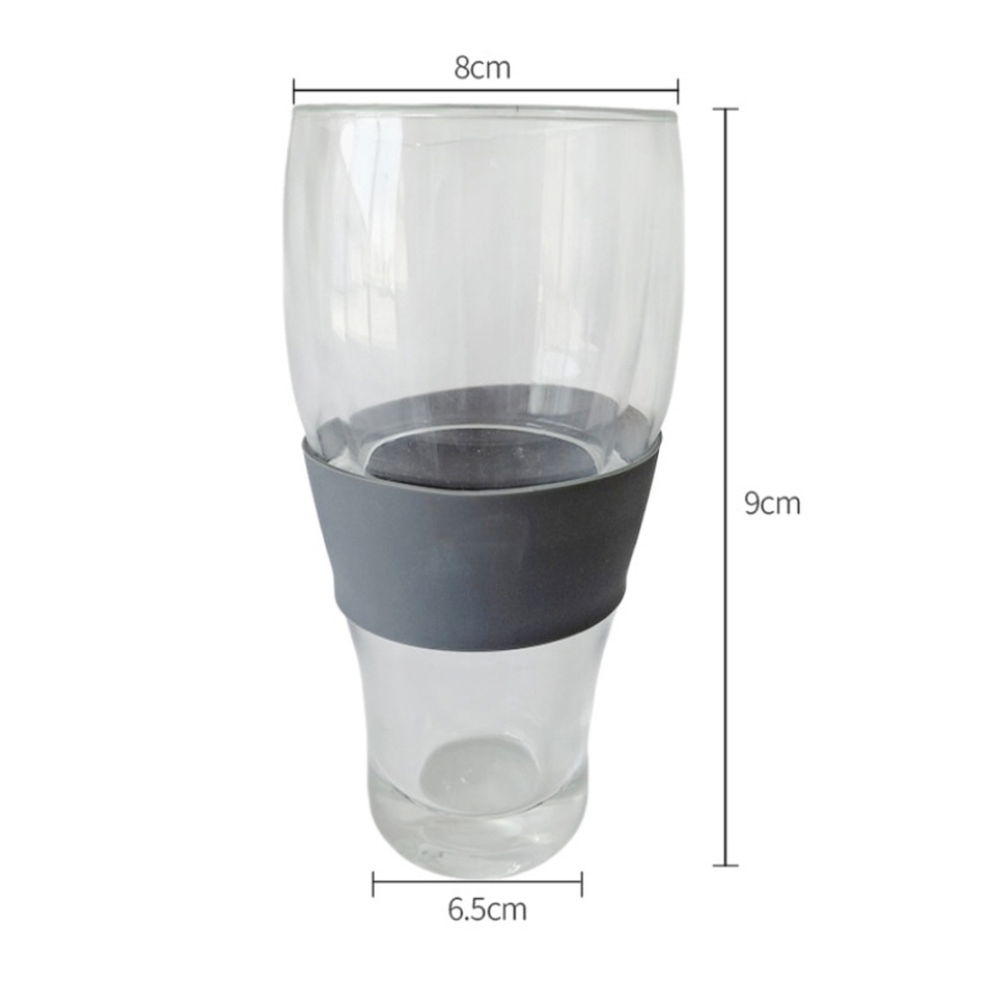 냉동 맥주잔 얼음 생맥주 소맥 하이볼 아이스아메리카노 잔 쿨링젤 이중내열유리컵 470ml