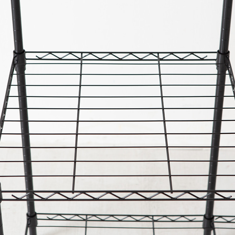 아리모 선반행거 1200x450x1800mm, 2단, 블랙 6751.5475 - 상세 이미지 2